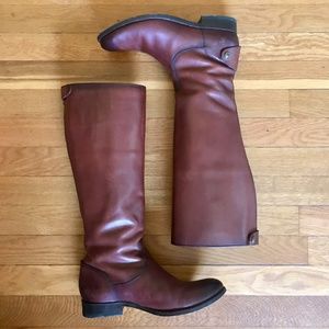 Frye Boots | Melissa Button Back Zip | Cognac | 8